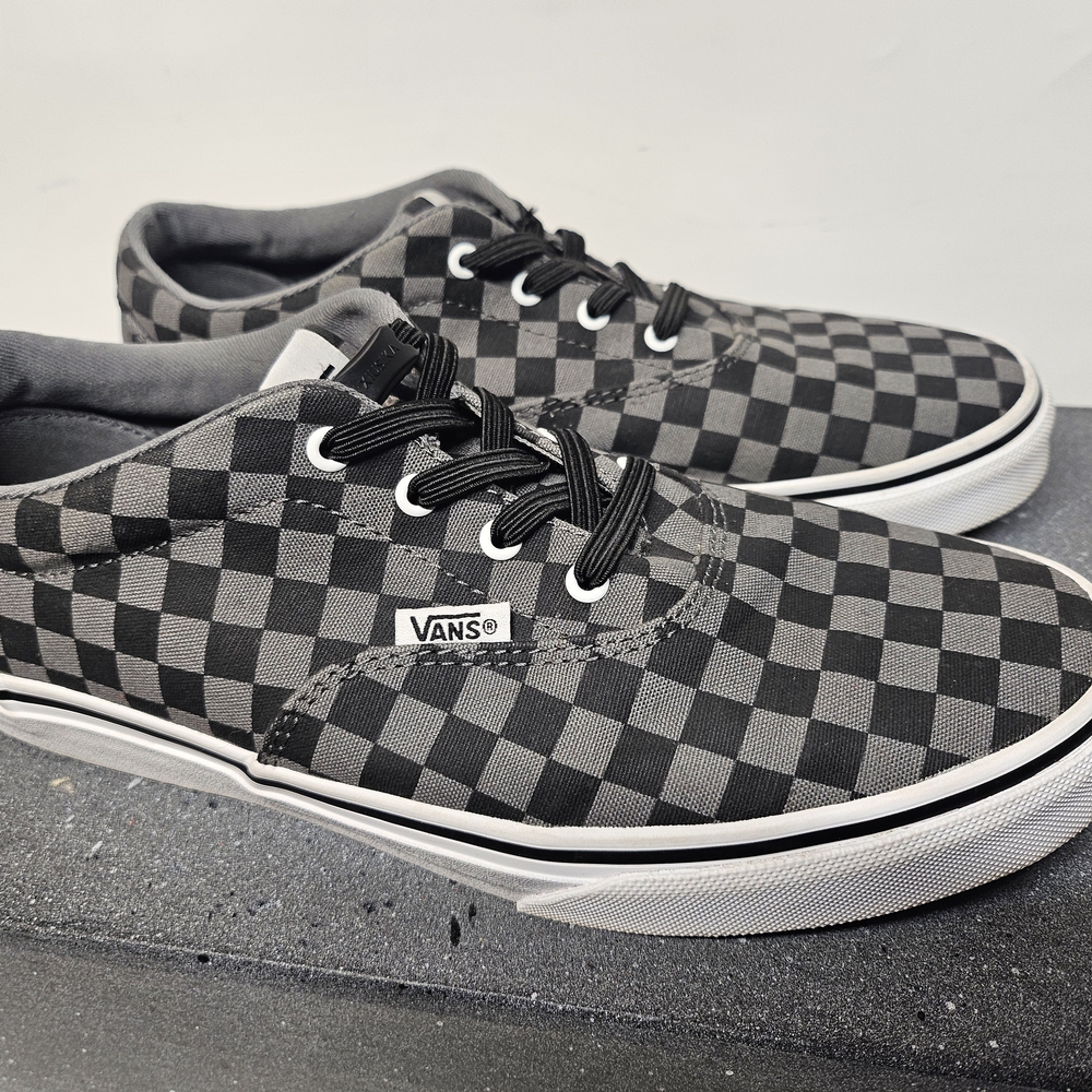 Vans Black and Gray Checkered Shoes